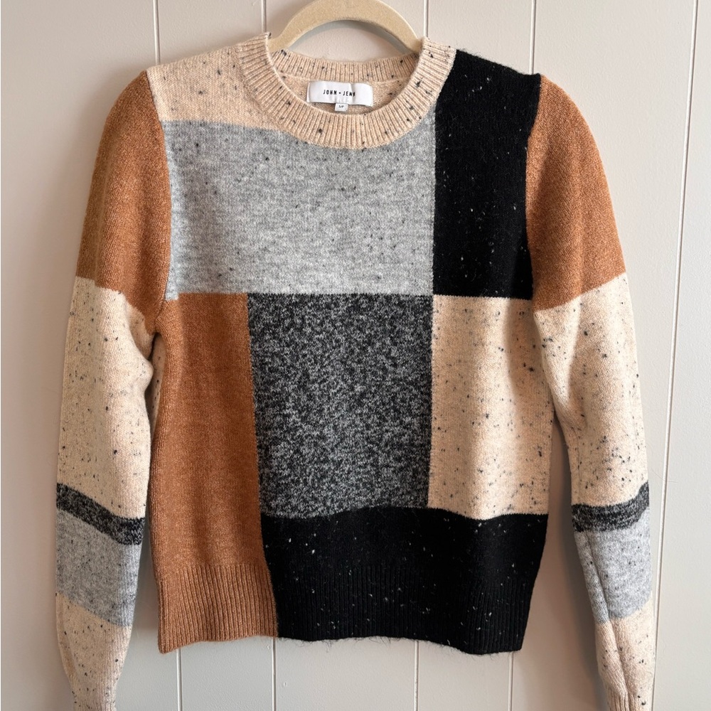 John + Jenn Multicolor Block Sweater